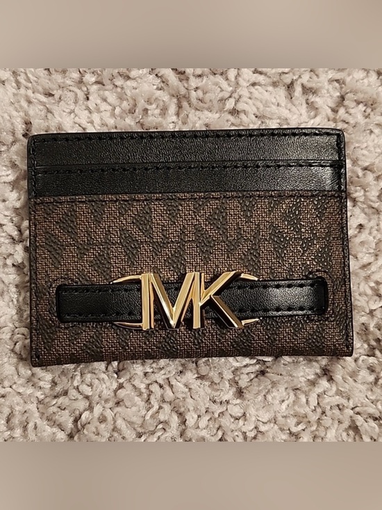 Michael Kors Other - Michael Kors Black and Brown Signature Card Holder